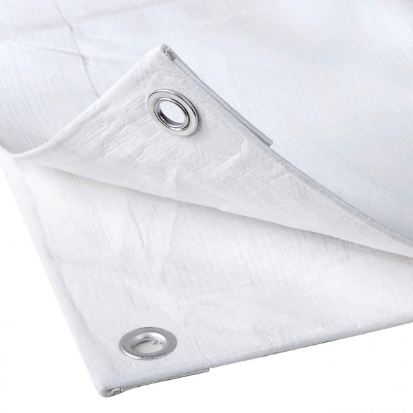 White tarpaulin